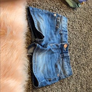 Justice slim jean shorts